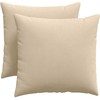Sofa Pagalvės 2 pcs Kreminė 50 x 50 cm audinys