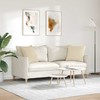 Sofa Pagalvės 2 pcs Kreminė 50 x 50 cm audinys
