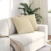 Sofa Pagalvės 2 pcs Kreminė 50 x 50 cm audinys