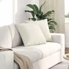 Sofa Pagalvės 2 pcs Kreminė 50 x 50 cm Kordūrinis audinys