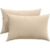 Sofa Pagalvės 2 pcs Kreminė 60 x 40 cm audinys