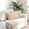 Sofa Pagalvės 2 pcs Kreminė 60 x 40 cm audinys