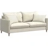 Sofa Pagalvės 2 pcs Kreminė 60 x 40 cm Kordūrinis audinys