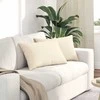 Sofa Pagalvės 2 pcs Kreminė 60 x 40 cm Kordūrinis audinys