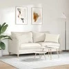 Sofa Pagalvės 2 pcs Kreminė 60 x 40 cm Kordūrinis audinys