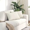 Sofa Pagalvės 2 pcs Kreminė 60 x 40 cm Kordūrinis audinys
