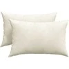 Sofa Pagalvės 2 pcs Kreminė 60 x 40 cm Kordūrinis audinys
