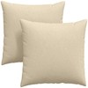 Sofa Pagalvės 2 pcs Kreminė 60 x 60 cm audinys