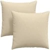 Sofa Pagalvės 2 pcs Kreminė 60 x 60 cm audinys