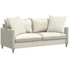 Sofa Pagalvės 2 pcs Kreminė 60 x 60 cm Kordūrinis audinys
