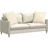 Sofa Pagalvės 2 pcs Kreminė 60 x 60 cm Kordūrinis audinys