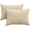 Sofa Pagalvės 2 pcs Kreminė 70 x 50 cm audinys