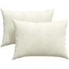Sofa Pagalvės 2 pcs Kreminė 70 x 50 cm Kordūrinis audinys