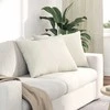 Sofa Pagalvės 2 pcs Kreminė 70 x 50 cm Kordūrinis audinys
