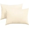 Sofa Pagalvės 2 pcs Kreminė 70 x 50 cm Kordūrinis audinys