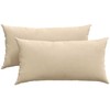 Sofa Pagalvės 2 pcs Kreminė 80 x 40 cm audinys