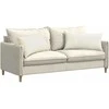 Sofa Pagalvės 2 pcs Kreminė 80 x 40 cm Kordūrinis audinys
