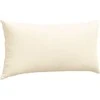 Sofa Pagalvės 2 pcs Kreminė 80 x 40 cm Kordūrinis audinys