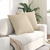 Sofa Pagalvės 2 pcs Kreminė 80 x 80 cm audinys