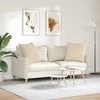 Sofa Pagalvės 2 pcs Kreminė 80 x 80 cm audinys