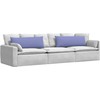 Sofa Pagalvės 2 pcs Džinsinės mėlynos 120 x 40 cm audinys