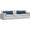 Sofa Pagalvės 2 pcs Mėlyna 120 x 40 cm audinys