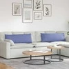 Sofa Pagalvės 2 pcs Džinsinės mėlynos 120 x 40 cm audinys