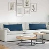 Sofa Pagalvės 2 pcs Mėlyna 120 x 40 cm audinys