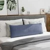 Sofa Pagalvės 2 pcs Mėlyna 120 x 40 cm Kordūrinis audinys