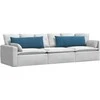 Sofa Pagalvės 2 pcs Mėlyna 120 x 40 cm Kordūrinis audinys