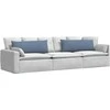 Sofa Pagalvės 2 pcs Mėlyna 120 x 40 cm Kordūrinis audinys