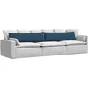 Sofa Pagalvės 2 pcs Mėlyna 145 x 40 cm audinys