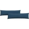 Sofa Pagalvės 2 pcs Mėlyna 145 x 40 cm audinys