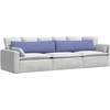 Sofa Pagalvės 2 pcs Džinsinės mėlynos 145 x 40 cm audinys
