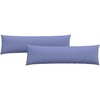 Sofa Pagalvės 2 pcs Džinsinės mėlynos 145 x 40 cm audinys