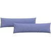 Sofa Pagalvės 2 pcs Džinsinės mėlynos 145 x 40 cm audinys