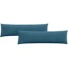 Sofa Pagalvės 2 pcs Mėlyna 145 x 40 cm Kordūrinis audinys