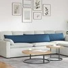 Sofa Pagalvės 2 pcs Mėlyna 200 x 40 cm audinys