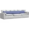 Sofa Pagalvės 2 pcs Džinsinės mėlynos 200 x 40 cm audinys