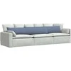 Sofa Pagalvės 2 pcs Mėlyna 200 x 40 cm Kordūrinis audinys