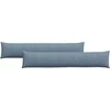 Sofa Pagalvės 2 pcs Mėlyna 200 x 40 cm Kordūrinis audinys