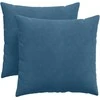 Sofa Pagalvės 2 pcs Mėlyna 45 x 45 cm Kordūrinis audinys