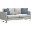 Sofa Pagalvės 2 pcs Mėlyna 45 x 45 cm Kordūrinis audinys