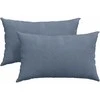 Sofa Pagalvės 2 pcs Mėlyna 50 x 30 cm Kordūrinis audinys