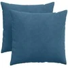 Sofa Pagalvės 2 pcs Mėlyna 50 x 50 cm Kordūrinis audinys