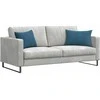 Sofa Pagalvės 2 pcs Mėlyna 60 x 40 cm Kordūrinis audinys
