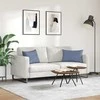 Sofa Pagalvės 2 pcs Mėlyna 60 x 40 cm Kordūrinis audinys