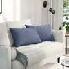 Sofa Pagalvės 2 pcs Mėlyna 60 x 40 cm Kordūrinis audinys