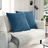 Sofa Pagalvės 2 pcs Mėlyna 60 x 60 cm Kordūrinis audinys