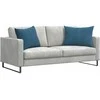 Sofa Pagalvės 2 pcs Mėlyna 70 x 50 cm Kordūrinis audinys